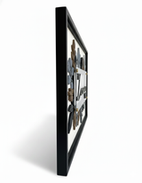 Acrylic Family Name Plate with 3D Letters & Metal Frame Custom Wall Name Board