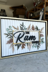 Acrylic Wall Name Plate with Stainless Steel Studs House & Office Name Board