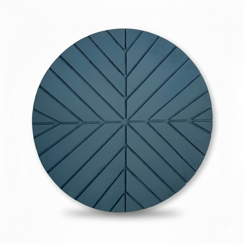 Custom Round Wooden Name Sign - Handcrafted Layered Wood Wall Decor with 3D Solid Wood Lettering Modern Home Decor