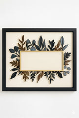 Acrylic Family Name Plate with 3D Letters & Metal Frame Custom Wall Name Board