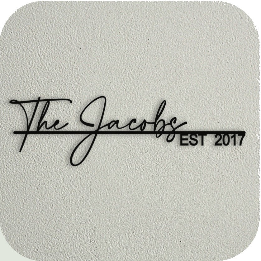 Aluminium Name Signage