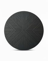 Custom Round Wooden Name Sign - Handcrafted Layered Wood Wall Decor with 3D Solid Wood Letters, Modern Farmhouse Style