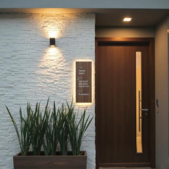 ACP house entrance signage