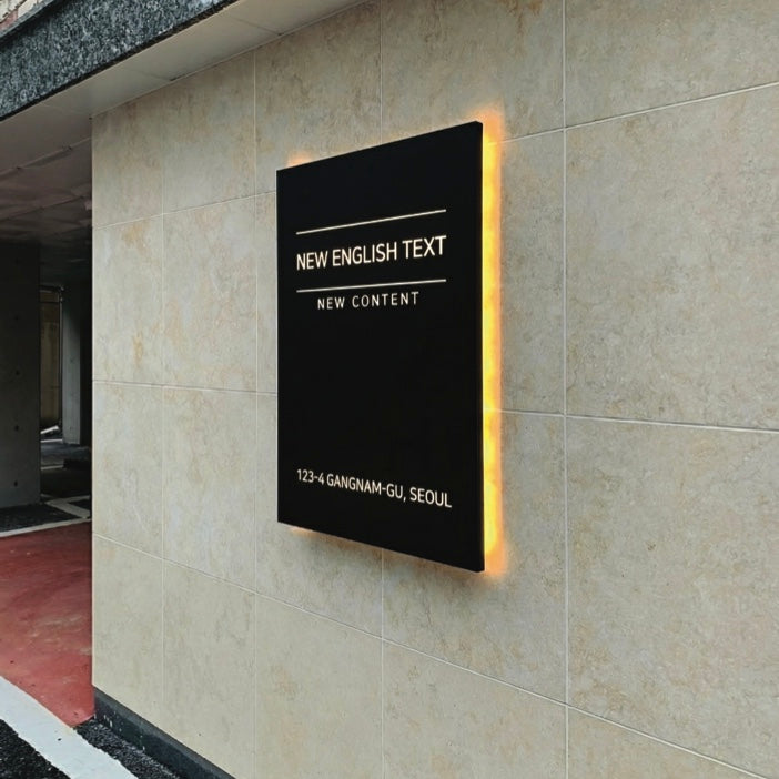 ACP reverse LED signage