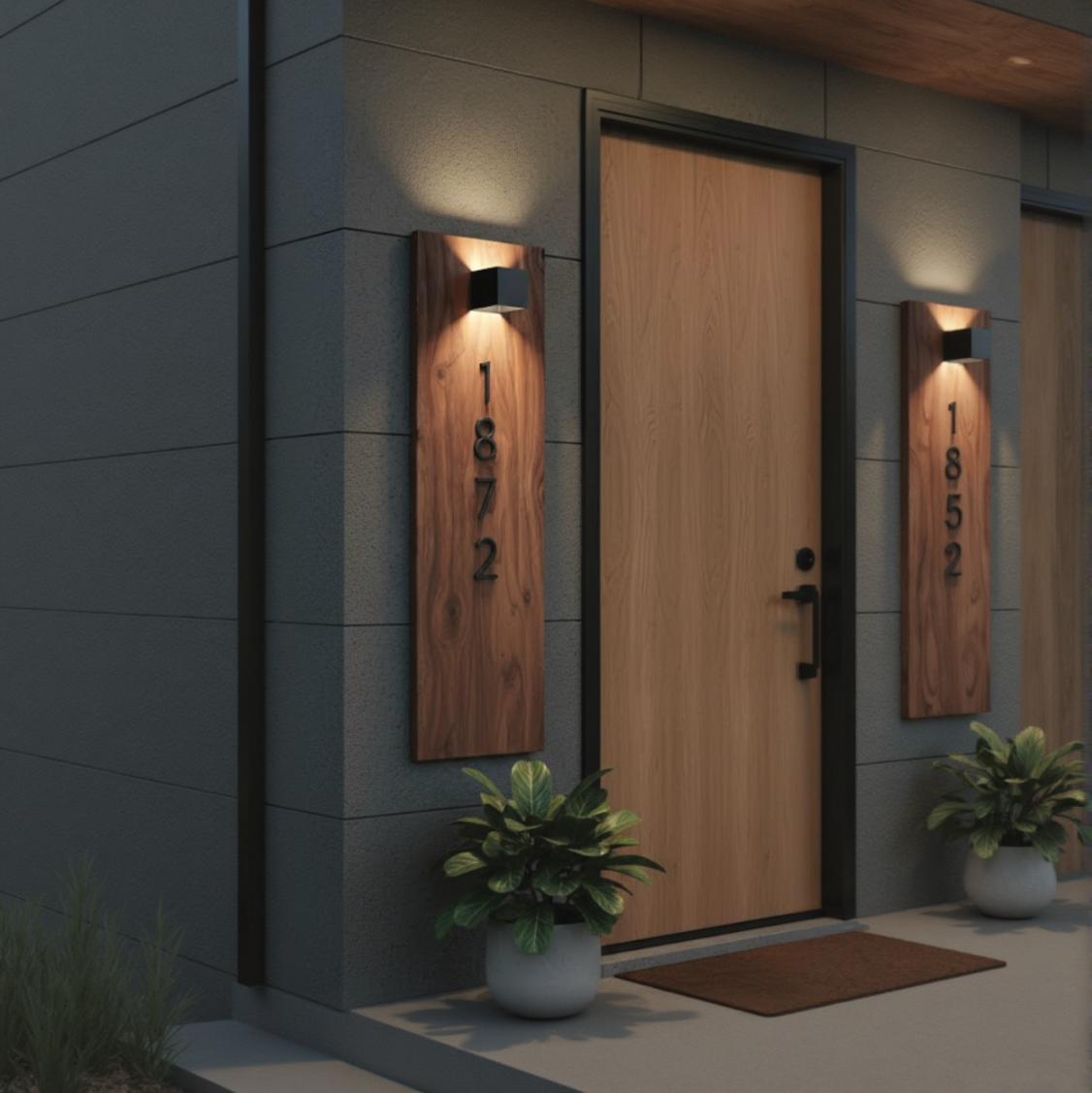 Wooden House Entrance Signage