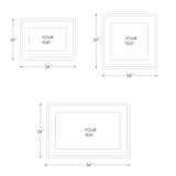 Personalized Clear Acrylic Sign with Solid Wood Frame - Modern Wall - Mounted Business Logo Sign with Metal Standoffs