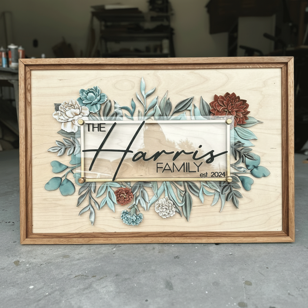 CREATIVE wooden name signage